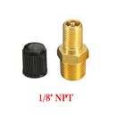 2x 1/8" NPT MPT Solid Brass Air Compressor Tank Fill Valve Schrader Accessories