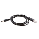 5 X USB 2.0 Male to 3.5mm 1.35mm Female DC Power Plug Barrel 5V Cable Cord