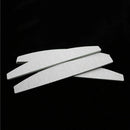 Nail files, D shape, double sided, gray white, 10 pieces X8M9
