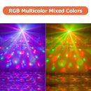 2 in 1 RGB LED Disco Ball Party Light Sound Activated Rotating Stage Night Lamp