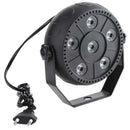 AC 90-240V Voice-activated Mini RGB 6LED PAR Stage Light Indoor Disco Lamp