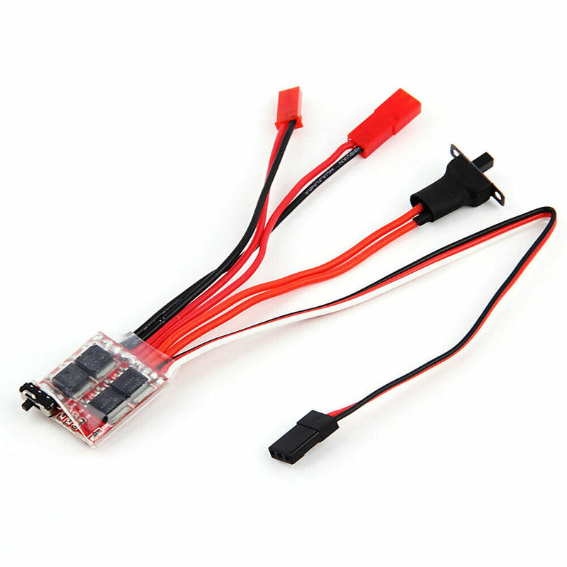 2KHz 20A ESC Auto Brush Motor Speed Controller &Brake for RC Car Boat Truck Delu