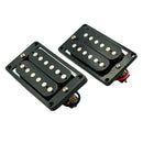 Durable 2pcs Wired Electric Guitars Humbucker Pickups Black Plastic Frame