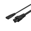 IEC320-C14 TO C7+C5 Y-shaped AC Power Cord 1-to-2 3-Prong PDU/UPS