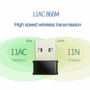 1200Mbps Mini Dual Band USB 3.0 WiFi Wireless Adapter For Laptop PC Notebook