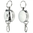 Lot Retractable Key Chain Reel Recoil Easy to Pull Key Ring Belt Clip f Keys Pro