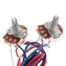 Guitar Circuit Wiring 2V/2T Toggle Pickup Selector A500K B500K Pot Yellow