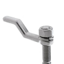 Marine 316 Stainless Steel 2" Round Boat Hatch Lift Ring Handle Lock Latch