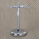 Men Shave Gift Luxury Chrome Alloy Shaving Stand Razor Brush Holder Barber Home