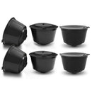 i cafilas 6 pcs Refillable Capsules Reusable Replacement Coffee Pod Coffee