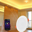 1X(4 Inch Multicolor Full Function Led Smart Downlight Round Ceiling Recess