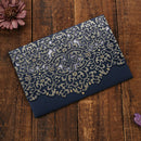 Royal Blue Wedding Party Lace Flower Invitations Cards Greeting Cards