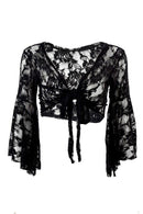 Sexy Belly Dance Dancing Lace Blouse Choli Top Bra Dancewear Costumes-Black