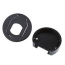 Black Plastic Boat Marine RV Deck Hatch Door Cabinet Round Pull Latch Lock