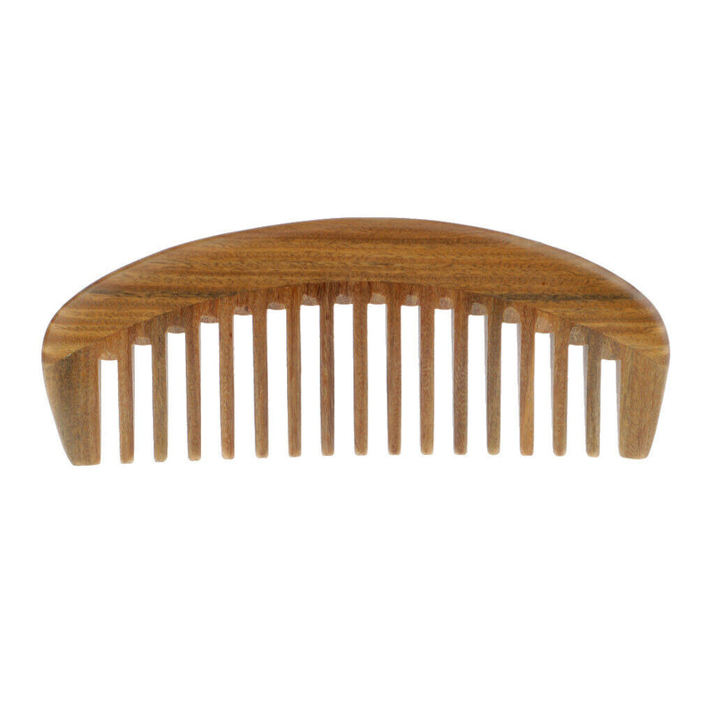 Wooden Hair Comb, Wide Tooth Hair Massage Comb for Women and Men, Small Pocket