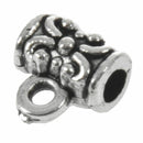 80 Pcs Tone Wire Tube Spacer Beads Bail 4x7mm