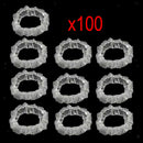100xUniversally Car Disposable Plastic Steering Wheel Cover Waterproof for