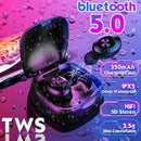 XG-12 TWS Bluetooth 5.0 Earphone True Wireless Earbuds w/Charging Box Mic AU