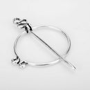 2Pcs Noble Norse Viking Brooch Penannular Ethnic Fibula Pin Clasp Jewelry
