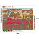 5D DIY Full Drill Diamond Painting Car Scenery Pattern Cross Stitch (09) A