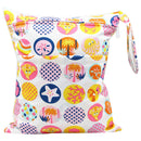 Baby Nappy Cartoon Large Double Pockets Zipper Waterproof Wet Dry Diaper Bag