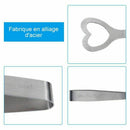 3PCS Stainless Steel Sugar Tongs Glacial Tongs Sugar Tongs Small Cheese Ton