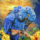 30x30cm Diamond Painting Blue Feather Parrot Full Round Drill Cross Stitch