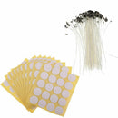 100 x Candle Wicks 6" COTTON Core Candle Making Supplies Pretabbed + Stickers