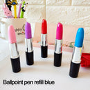 5PC Multi-Color Lipstick Shape Ballpoint Pen Blue Ink Ballpen Stationery AU