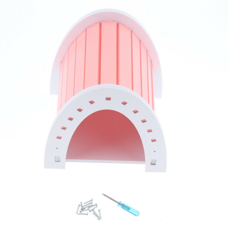 Hamster House Hideout Hideaway Exercise Toys for Rat Small Animal Pink