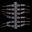 12pcs Bait Spikes with Silicone Ring for Carp Fishing Hair Rigs Hooks 10mm