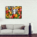 Painting By Numbers Kit DIY Butterfly Cat Canvas Oil Art Picture Home Decor A