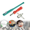 Car Tire Valve Core Removal Tool Set Tire Valve Stem Puller 4-way ToolB Hn