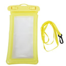 Hot spring swimming touch screen mobile phone waterproof bag (yellow)