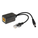 24V to 12V PoE Splitter Adapter, IEEE 802.3af/at Compliant 10/100Mbps, DC 12V