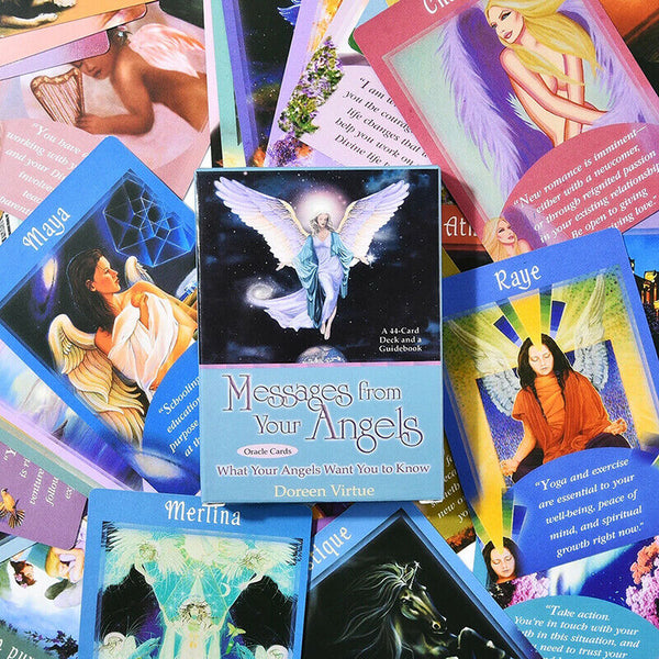 Messages From Your Angels Oracle Cards Deck Mysterious Tarot Cards Board Gam Hn
