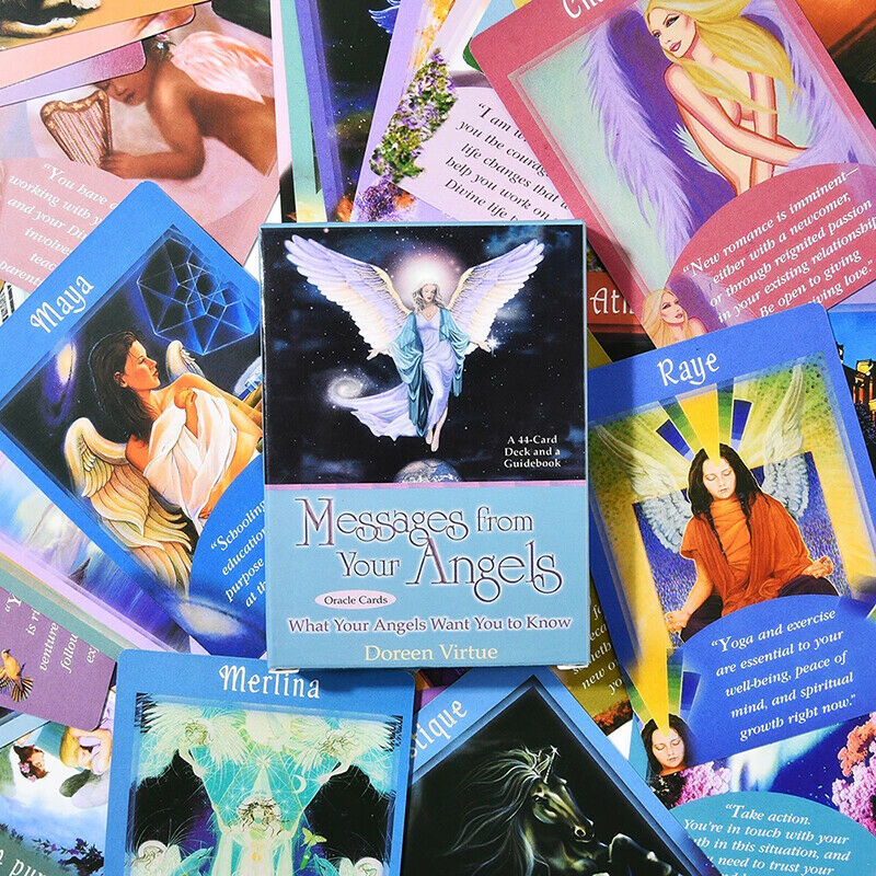 Messages From Your Angels Oracle Cards Deck Mysterious Tarot Cards Board Gam Hn