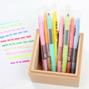 10Pcs Double-end Erasable Highlighter Pen Markers Pastel Liquid Chalk Marker New