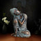Bronze 23cm Sleeping Buddha Statue Hand Carved Seat Resting Sleep Napping