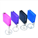 2PCS 1M Retractable Ruler Plastic Portable Mini Tape Measure With Key Chain n3c~