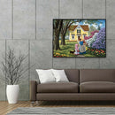 Full Round Drill 5D DIY Diamond Painting House Wall Picture Mosaic (B123)
