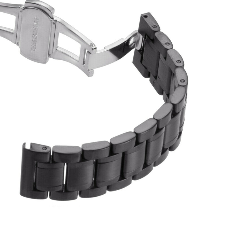 Stainless Steel Wristband & Butterfly Closure for HUAWEI Watch Black