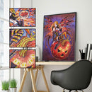 5D DIY Special Shaped Diamond Painting Witch Cross Stitch Mosaic Kits Decor