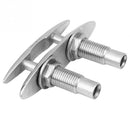 1X(Boat Ship Mooring Dock Neat Cleat Stainless Steel Double-Deck Push-Pull