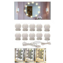 Hollywood Style LED Mirror Light Makeup Mirror USB Cosmetic Make Up Lamp 10 Q8V3