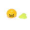 5X(Squishy Vomitive Egg Yolk Anti Stress Reliever Fun Gift Yellow Lazy Egg E1N2)