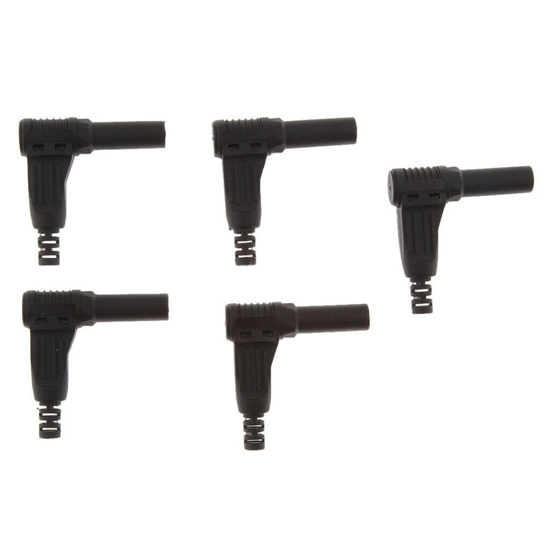 Pack of 10 4mm Banana Plug Right Angle Connector Welding Connecting for