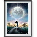 5D DIY Full Drill Diamond Painting Girl Embroidery Craft Kit Home Wall Arts