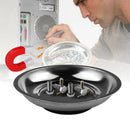 Circle Stainless Steel Magnetic Parts Bowl Tool Tray Nuts Bolts Screws Part U3E5