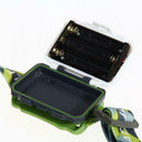 300LM Mini Super Bright Headlight R3 + 2 LED 4 mode white green A